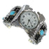 Turquoise Southwest Sterling Silver Horse Cuff Watch CX48664